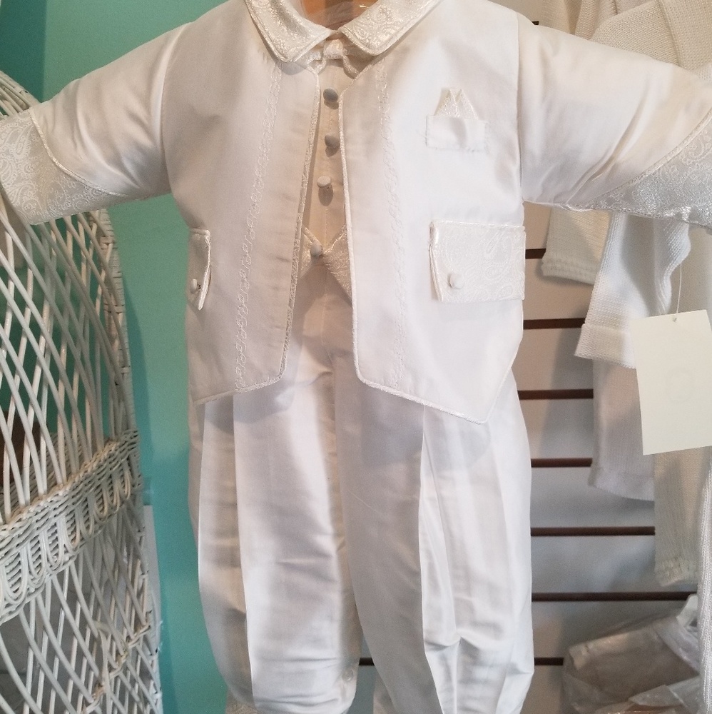 Boys formal baptismal suit